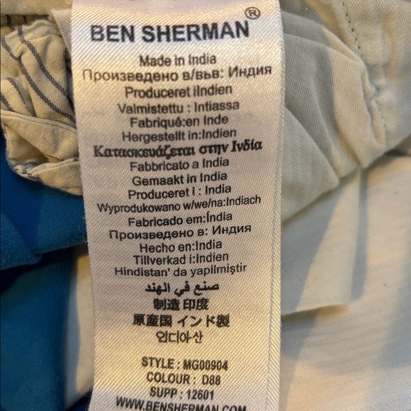 Ben Sherman Vibrant Blue Chinos, Men’s 32 Waist - Picture 5 of 6